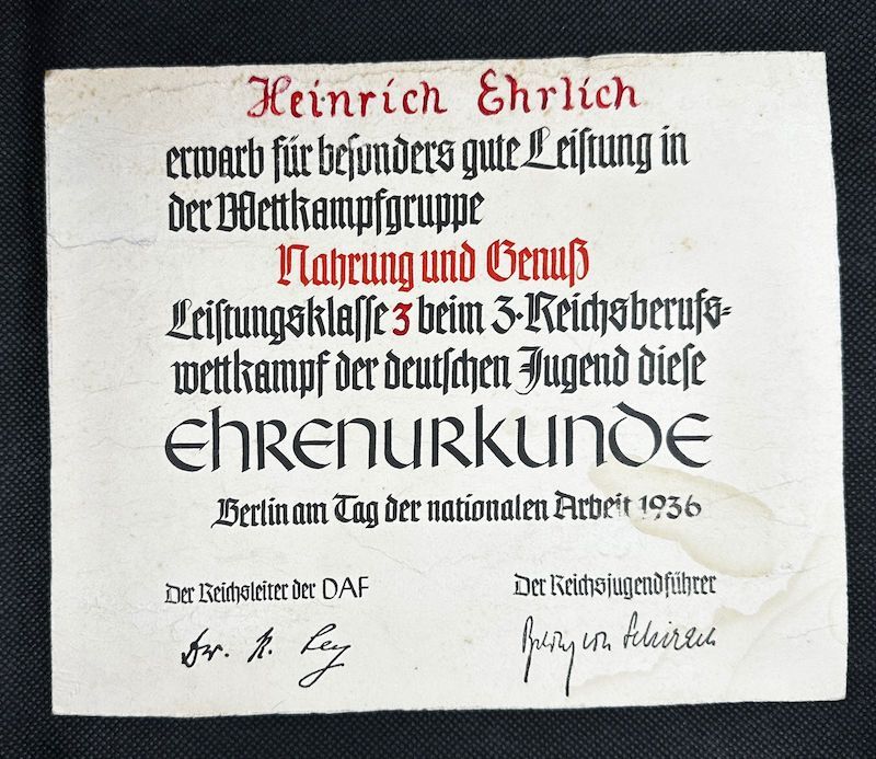 WWII German Army Wehrmacht Soldbuch Set - Wachtmeister Ehrlich - Italy & Slovenia - Gebirgsjäger Artillerie Regiment 1088 - Division 188 - Partisan Action - Hidden Award - Image 4