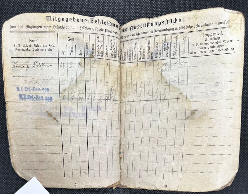 WWII German Army Wehrmacht Soldbuch Set - Wachtmeister Ehrlich - Italy & Slovenia - Gebirgsjäger Artillerie Regiment 1088 - Division 188 - Partisan Action - Hidden Award - Image 13