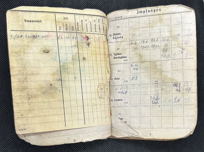 WWII German Army Wehrmacht Soldbuch Set - Wachtmeister Ehrlich - Italy & Slovenia - Gebirgsjäger Artillerie Regiment 1088 - Division 188 - Partisan Action - Hidden Award - Image 15