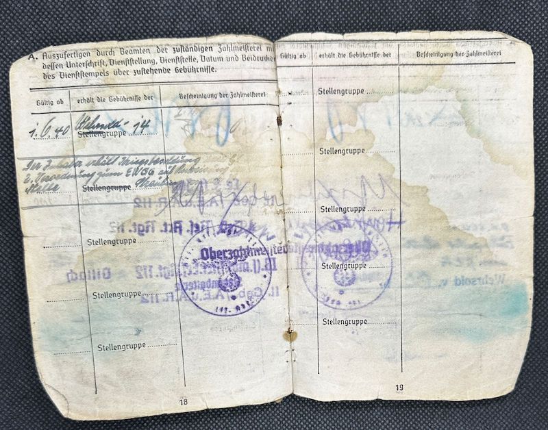 WWII German Army Wehrmacht Soldbuch Set - Wachtmeister Ehrlich - Italy & Slovenia - Gebirgsjäger Artillerie Regiment 1088 - Division 188 - Partisan Action - Hidden Award - Image 18