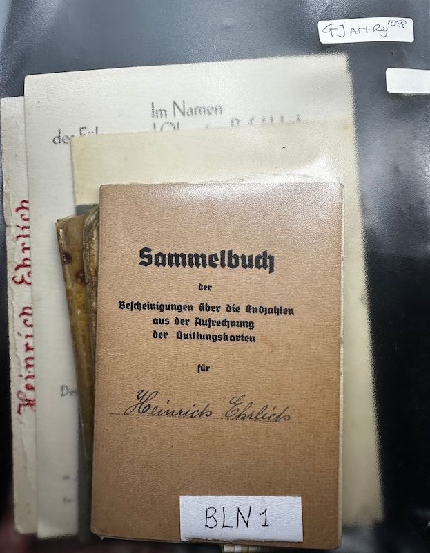 WWII German Army Wehrmacht Soldbuch Set - Wachtmeister Ehrlich - Italy & Slovenia - Gebirgsjäger Artillerie Regiment 1088 - Division 188 - Partisan Action - Hidden Award - Image 25