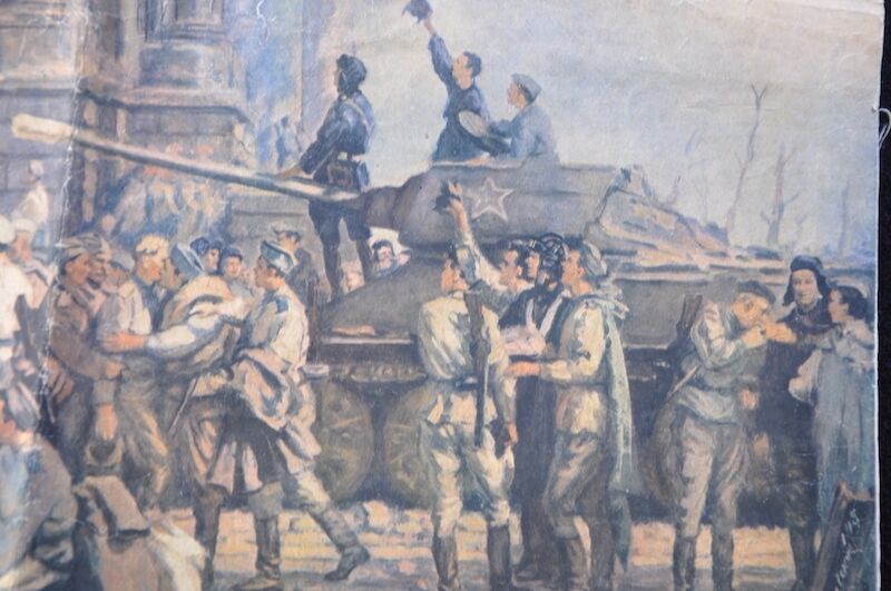 WWII Soviet Army at the Reichstag Berlin 1945 - Poster - Image 9