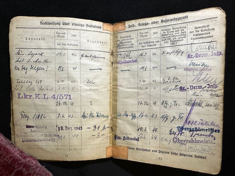 WWII German Wehrmacht Soldbuch - Stabsgefreiter Cadenbach - Panzer Artillerie Regiment 92 - "Hummel" - 20th Panzer Division - Battle of Moscow 1941 - Image 13