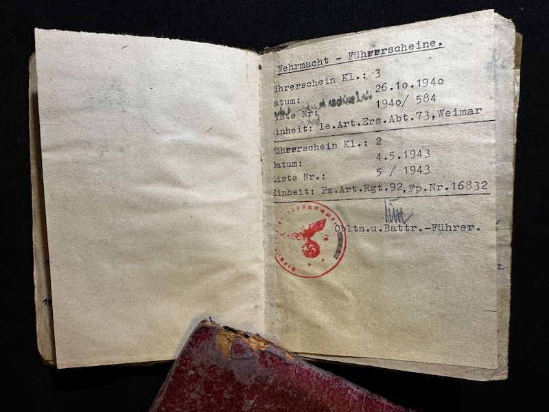 WWII German Wehrmacht Soldbuch - Stabsgefreiter Cadenbach - Panzer Artillerie Regiment 92 - "Hummel" - 20th Panzer Division - Battle of Moscow 1941 - Image 19