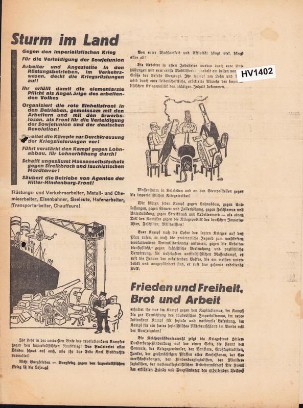 Original KPD 1932 Elections Propaganda - Ernst Thälmann - Red United Front - 4 Pages - Very Rare - Image 5