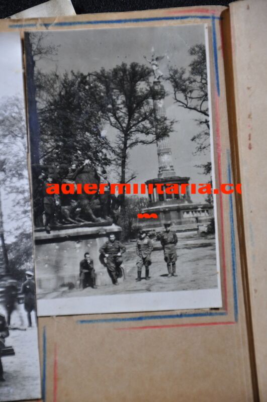 Original WWII Soviet Pilots Photo Albums - Epic Photos of Berlin in Ruins April 1945! - Ultra Rare - Image 118