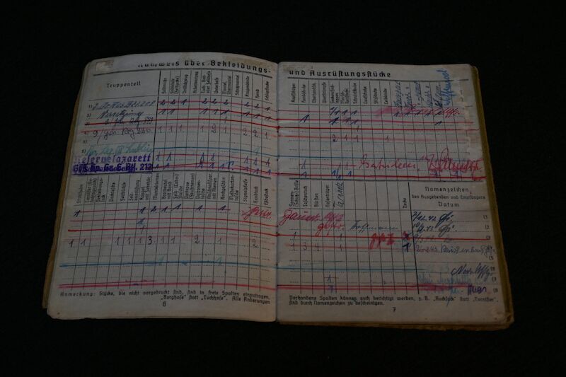 Original WWII German Army Soldbuch - Obergefreiter Karl Haas - 353 Infanterie Division - Siegfried Line - POW - EK2 - West Front - Image 7