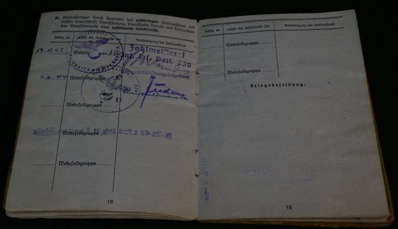 Original WWII German Army Soldbuch - Obergefreiter Karl Haas - 353 Infanterie Division - Siegfried Line - POW - EK2 - West Front - Image 15
