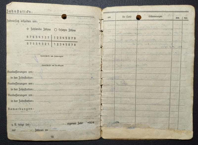 Original WWII Soldbuch - TSD Offizier Weber - Berlin 1945 - Döberitz / Wundsorf - Image 7