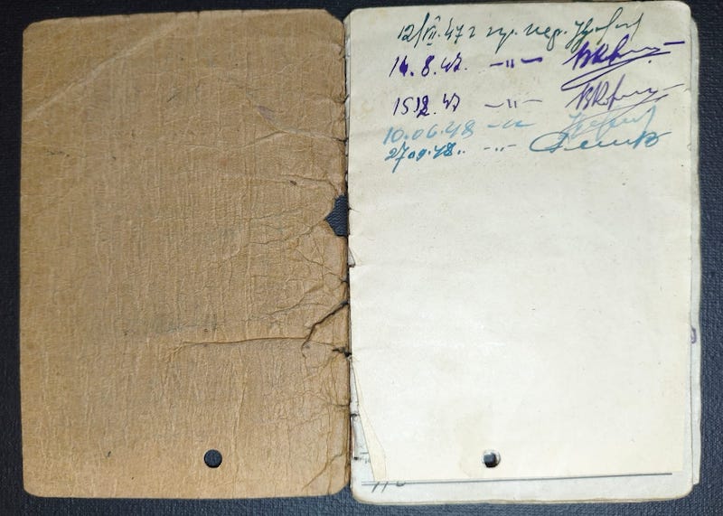 Original WWII Soldbuch - TSD Offizier Weber - Berlin 1945 - Döberitz / Wundsorf - Image 10