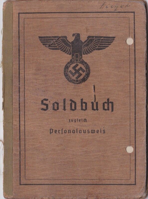 WWII German Wehrmacht Soldbuch ID - Gefreiter Rudolf Eicher - Einweisungs Abteilung 1008 - West Wall Medal - Minty Soldbuch! - Image 2