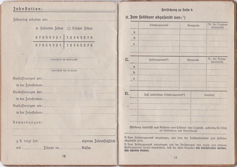 WWII German Wehrmacht Soldbuch ID - Gefreiter Rudolf Eicher - Einweisungs Abteilung 1008 - West Wall Medal - Minty Soldbuch! - Image 13