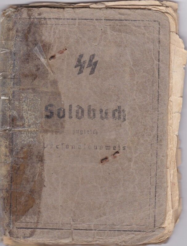 WWII German Waffen-SS Soldbuch ID - SS Rottenführer Josef Tischer - SS Panzer Artillerie Regiment " Das Reich " - SS Artillerie Regiment 54 - Nederland - Kurland 1944 - SS Artillerie Regiment 23 - Oder / Halbe 1945 - POW - Rare unit! - Image 2