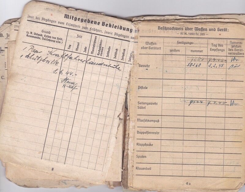 WWII German Waffen-SS Soldbuch ID - SS Rottenführer Josef Tischer - SS Panzer Artillerie Regiment " Das Reich " - SS Artillerie Regiment 54 - Nederland - Kurland 1944 - SS Artillerie Regiment 23 - Oder / Halbe 1945 - POW - Rare unit! - Image 10