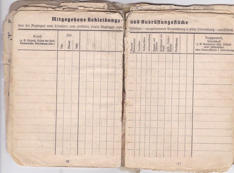 WWII German Waffen-SS Soldbuch ID - SS Rottenführer Josef Tischer - SS Panzer Artillerie Regiment " Das Reich " - SS Artillerie Regiment 54 - Nederland - Kurland 1944 - SS Artillerie Regiment 23 - Oder / Halbe 1945 - POW - Rare unit! - Image 13