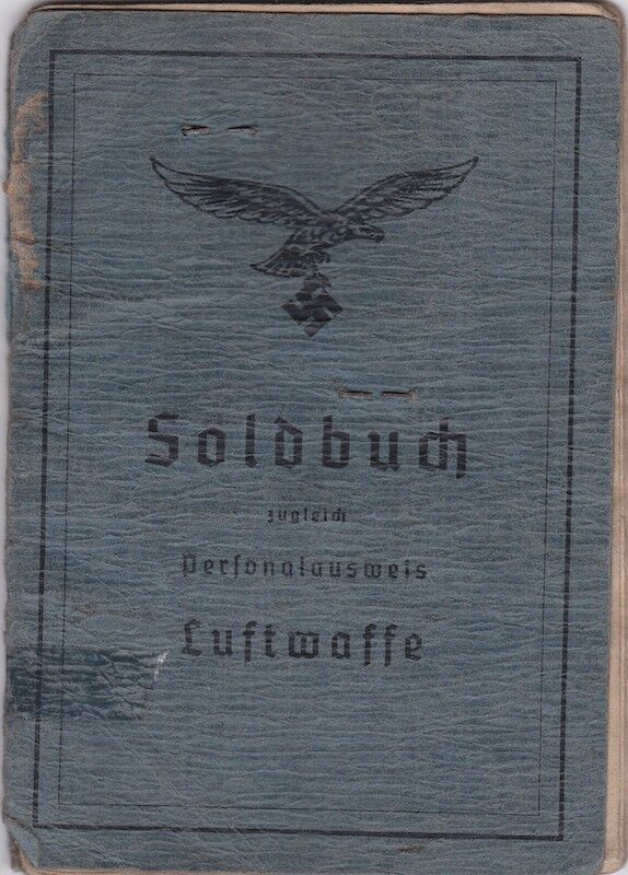 WWII German Luftwaffe Soldbuch ID - Obergefr Johann Lauer - Jäger Regiment 28 (L) - 14. Feld-Division (L) - 20. Gebirgs-Armee - Wehrmachtsbefehlsstelle Norwegen - Image 2