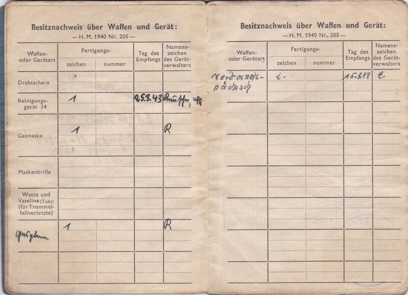 WWII German Luftwaffe Soldbuch ID - Obergefr Johann Lauer - Jäger Regiment 28 (L) - 14. Feld-Division (L) - 20. Gebirgs-Armee - Wehrmachtsbefehlsstelle Norwegen - Image 14