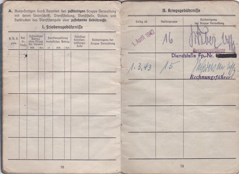 WWII German Luftwaffe Soldbuch ID - Obergefr Johann Lauer - Jäger Regiment 28 (L) - 14. Feld-Division (L) - 20. Gebirgs-Armee - Wehrmachtsbefehlsstelle Norwegen - Image 18