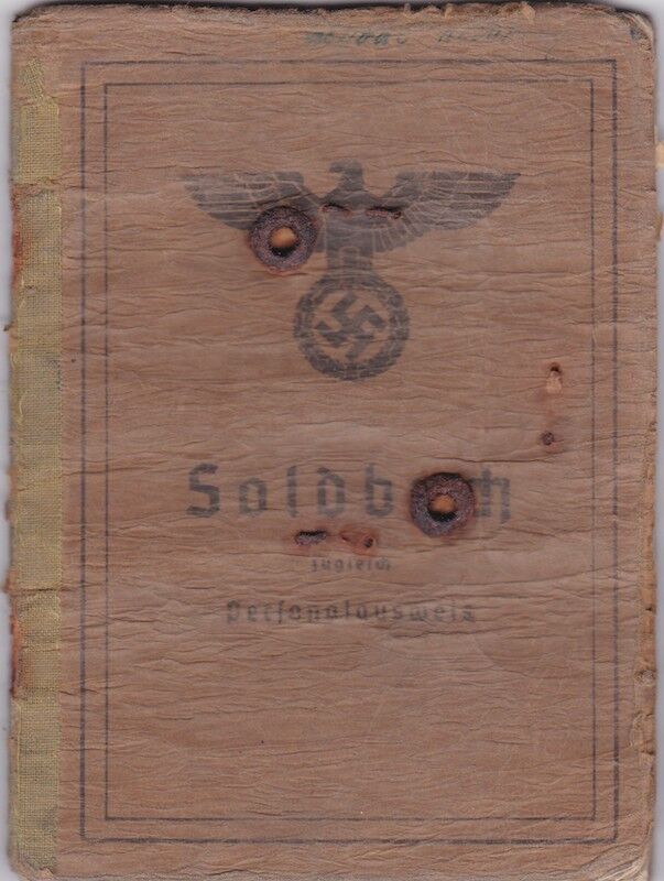 WWII German Wehrmacht Soldbuch - Grenadier Heinrich Schodl - Grenadier Regiment 474 - 254 Infanterie Division - Wounded by Grenade Fragments - Image 2