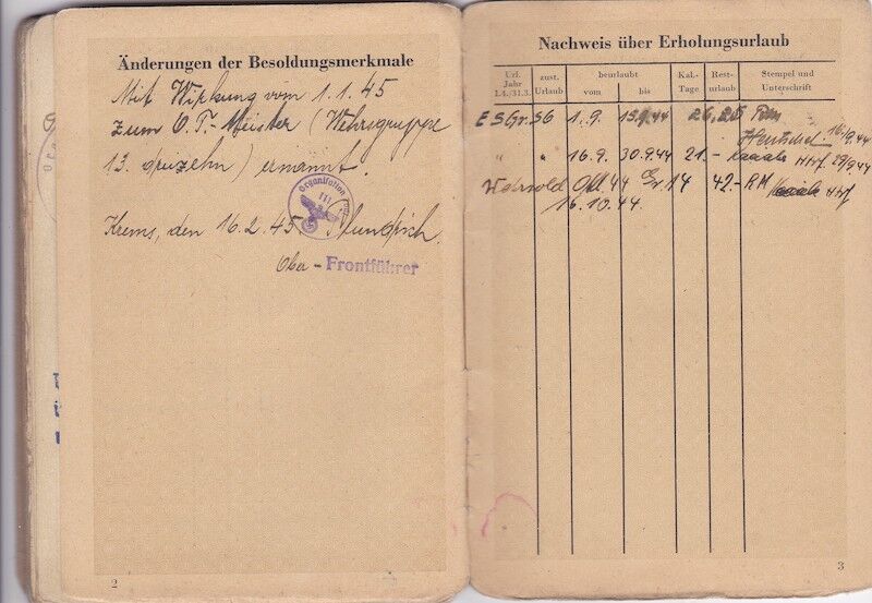 WWII German Organisation Todt Dienstbuch - OT-Meister Wilhelm Jäger - Einsatzgruppe Südost Serbia Skopje - - Image 15