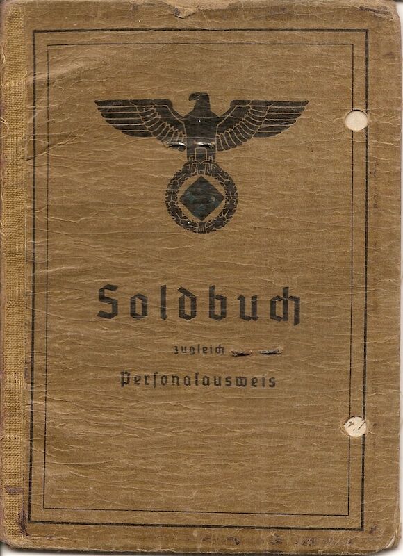 WWII German Wehrmacht Soldbuch ID & Award Documents - Tech-Oberinspektor Josef Friesch - Festungs Artillerie Stab 7 - Iron Cross (Layaway) - Image 2